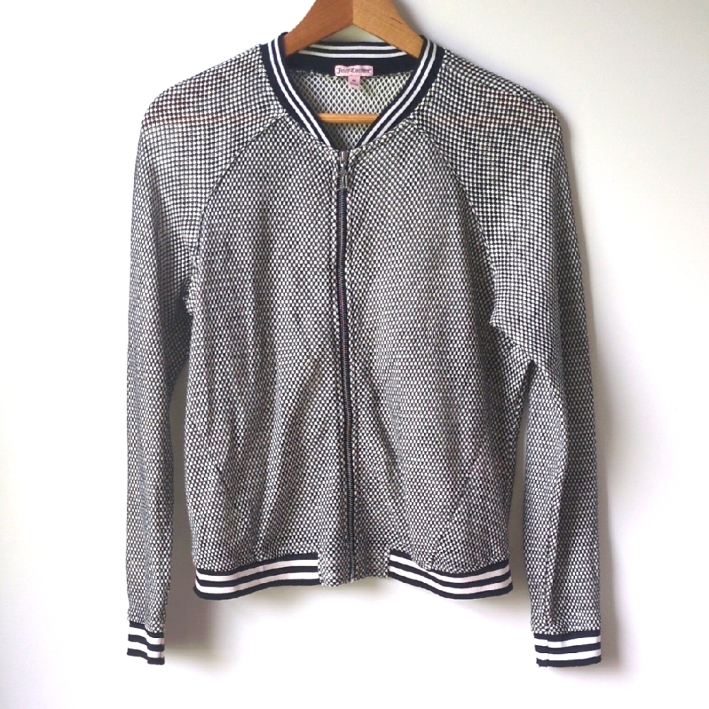 vtg Juicy Couture Mesh Bomber Jacket